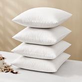 MIULEE pillow inserts 20x20 white, pack of four, for plush support.