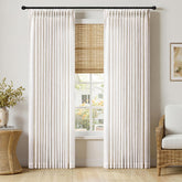 MIULEE pinch-pleat curtains 84in panel, front view with refined drape.