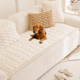 Mivnue pet couch cover with non-slip backing protects furniture from slips