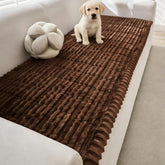 Mivnue pet couch cover on sofa protecting from dirt and pet hair