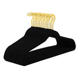MIZGI Black Velvet Hangers 60-pack pack shot for space-saving organization