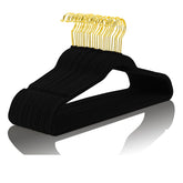 MIZGI premium velvet hangers 50-pack with soft grip prevents slips and creases