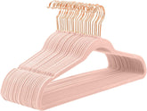 MIZGI Premium Velvet Hangers 60-pack with non-slip velvet grip for organized closets