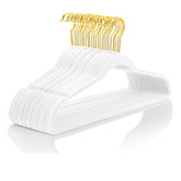 MIZGI premium velvet hangers 60pcs slimline for compact closets