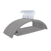 MIZGI Velvet Hangers Pack showing soft velvet finish and organized closet space