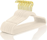 MIZGI velvet hangers 60-pack keep shirts smooth and prevent slipping.