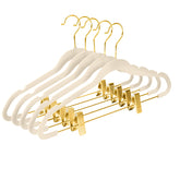 MIZGI velvet pants hangers pack 20 with a slim profile for space-saving closets