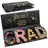 MJuAn Graduation Gift Box 2026 open lid for elegant presentation