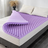 MLILY 2-inch egg crate twin topper adds cushioning for comfort
