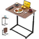 MLZLLL TV tray with walnut top offers roomy surface for meals and laptop use