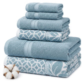 Modern Threads Botanical Vine bath towels 27x54 plush and quick-dry