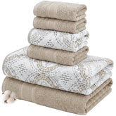 Modern Threads Capri bath towel jacquard detail showcasing plush absorbent texture