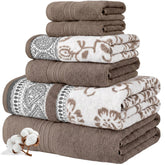 Modern Threads Floral Trail bath towelβplush and highly absorbent for everyday use.