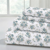 Modern Threads Forever Roses queen sheets highlight soft, breathable microfiber for all-season comfort.