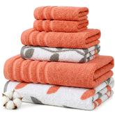 Modern Threads Natural Vine towels set packaging for easy home gifting.