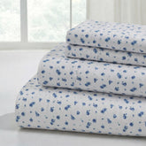 Modern Threads ultra-soft microfiber sheets in Blue Roses for cloud-like comfort