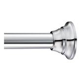 Moen TR1000CH chrome shower rod extended fits versatile openings for easy setup