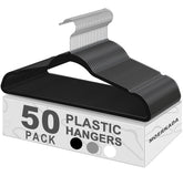 MOERKADA ultra-thin hanger with 0.2-inch profile saves closet space.