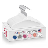 MOERKADA white velvet kids hangers with 11-inch slim profile protect delicate fabrics.