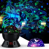 MOKOQI dinosaur night light projector casting ceiling scenes for bedtime