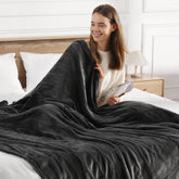 Molatink electric blanket queen folded showing cozy warmth and compact storage