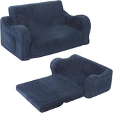 MOMCAYWEX Kids Sofa flip open design creates a cozy reading corner for kids