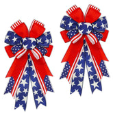 Montekin large 4th of July bow on wreath for durable outdoor decor