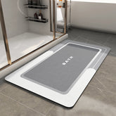MontVoo bath mat non-slip surface keeps bathroom floors safe after showers.