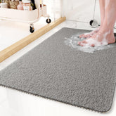 MontVoo non-slip bathtub mat texture close-up showing secure grip and soft comfort