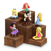 MOOCA wooden risers highlight rings for an organized countertop display.
