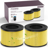 MOOKA AP-S0610L 2-pack filter set improves air quality with 3-in-1 design