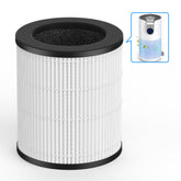 MOOKA H13 HEPA filter for M03, front view, improves air cleanliness.