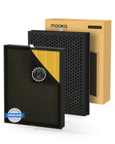 MOOKA KJ190L washable filter front view capturing pet dander and dust