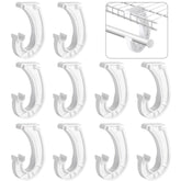 Moonoom closet rod support closeup shows sturdy PP construction for reliable daily hanging.