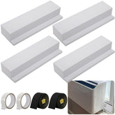 Moonoom four-pack foam blocks seal gaps for window AC units, improving energy efficiency.