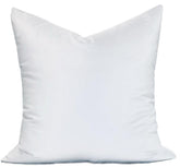MoonRest 25x25 pillow insert close up of plush fill and neat stitching