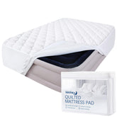 Moonsea queen mattress pad soft-touch view highlights cozy, breathable fabric.