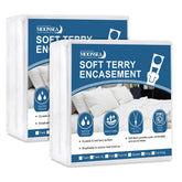 Moonsea zipper mattress protector top surface with ultra-soft terry for comfort