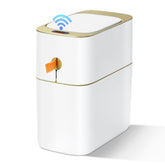 MOPALL touchless trash can with lid opens instantly for hygienic bathroom use