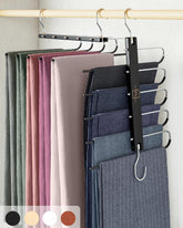 MORALVE beech wood pants hangers 2-pack organizing jeans and scarves