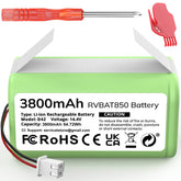 Morpilot RVBAT850 battery packaging ready for quick Shark replacement