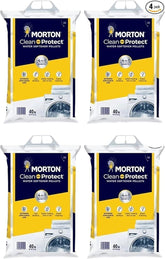 Morton Softener Salt 4-pack front view showing four 40 lb bags for softer water