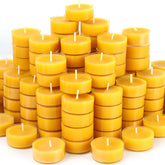 MOSROAD beeswax tealight candles in 48-pack for warm ambiance