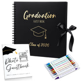 MotiMind graduation guest book cover featuring Class of 2026 for memories.