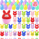 MOVINPE Easter egg fluffy keychains collection in bright colors, perfect as Easter basket fillers