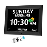 MRCHYDZ 10-Inch clock with large display for seniors, easy-to-read time and date.