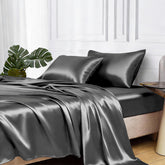 MR&HM satin queen flat sheet provides a silky, smooth sleep surface