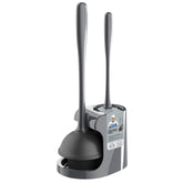 MR.SIGA gray 2-in-1 toilet plunger and bowl brush for bathrooms