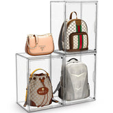 MSHOMELY purse storage organizer provides a clear display for easy bag selection.