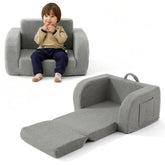 Muamelop toddler couch front view highlights 2-in-1 design for play and rest.
